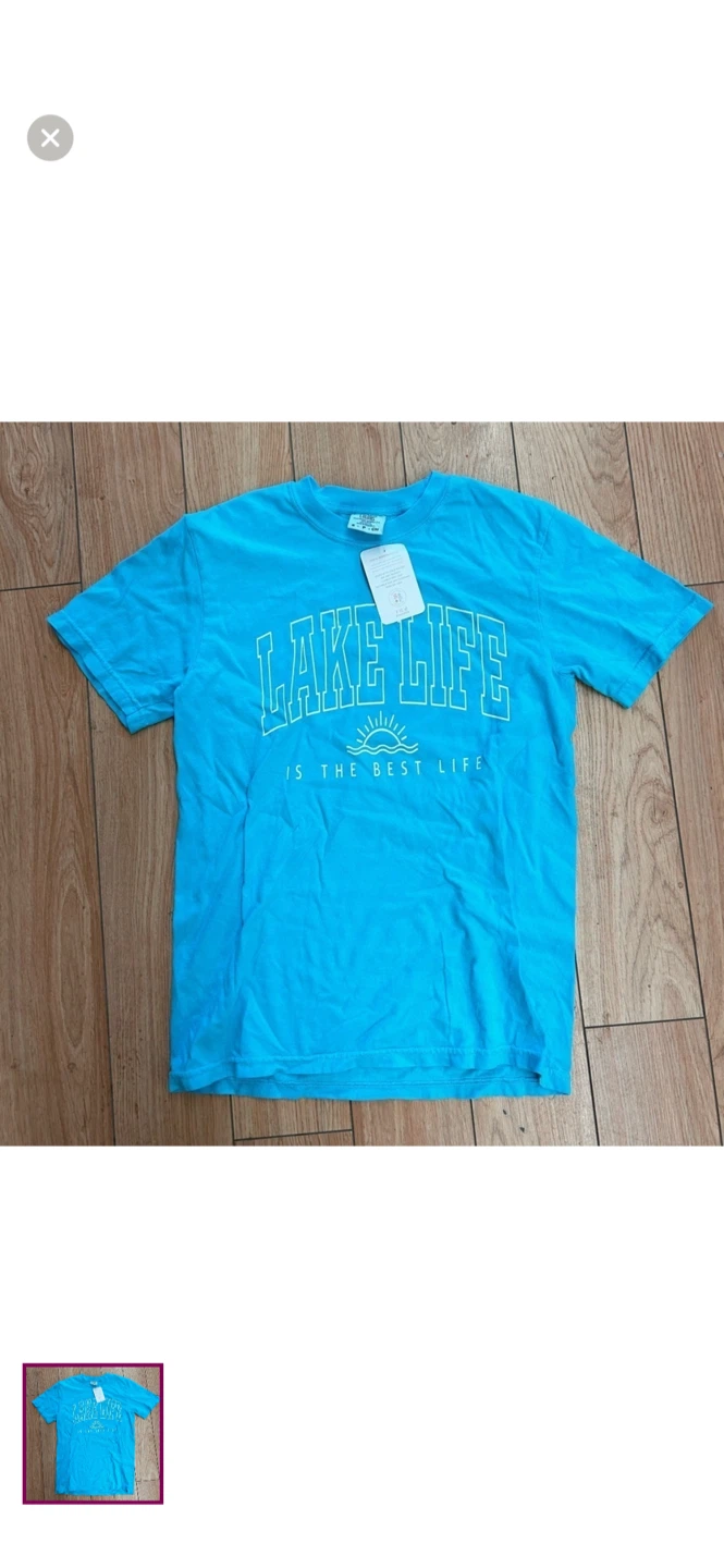Blue "Lake Life is the Best Life" T-Shirt