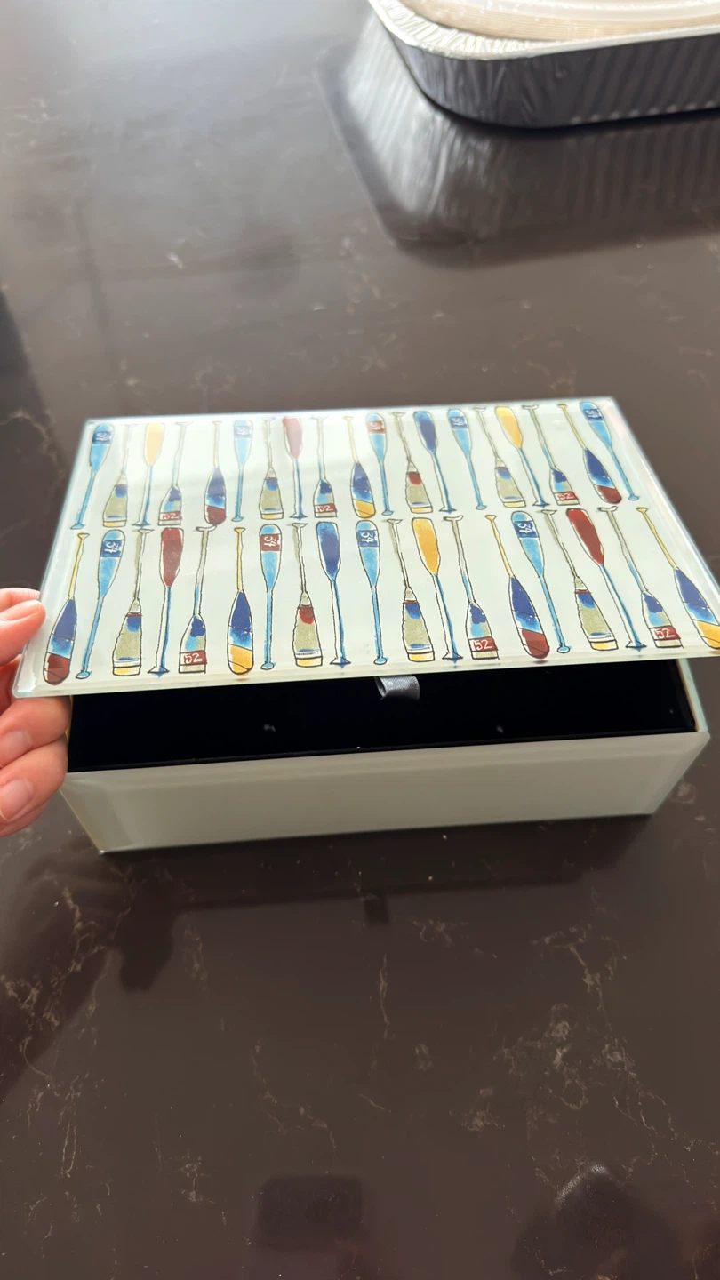 Trinket Box with Paddle Design - photo 2