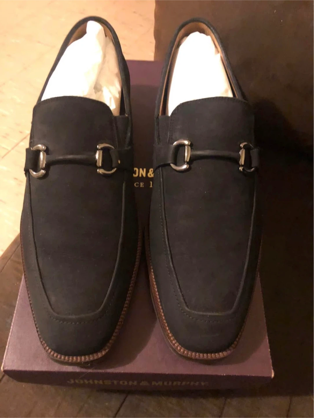 Johnston & Murphy Men's Black Loafers Size 10D