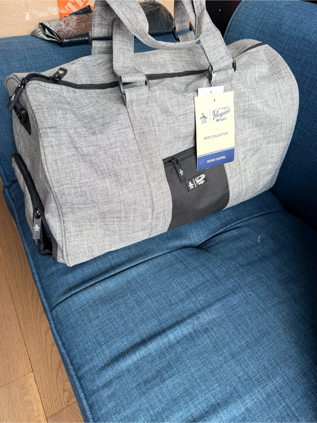 Original Penguin Pete Collection Sport Duffel Bag - Grey