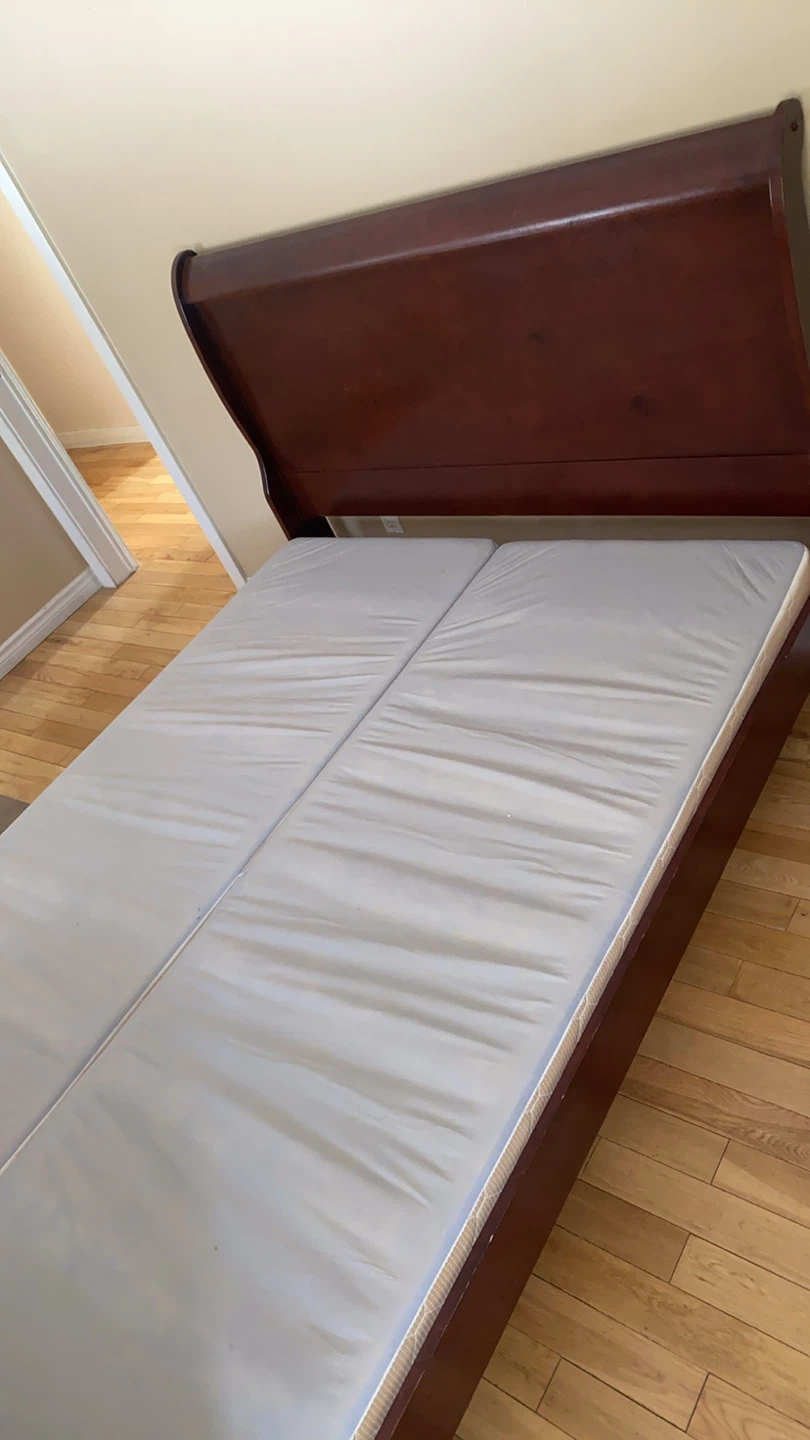 Beautiful Solid Wood Queen Size Sleigh Bed (CAN DELIVER) - photo 5