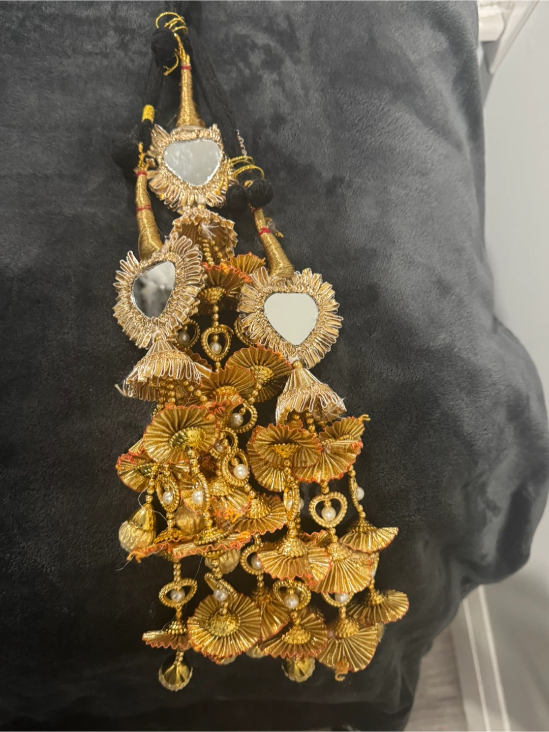 Golden Tassel with Mirrors and Beads (Prandi) - photo 3