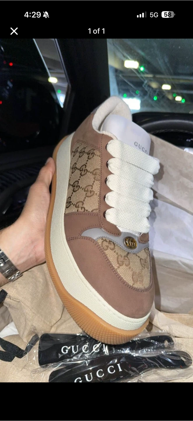 Gucci Screener Sneakers - Brand New
