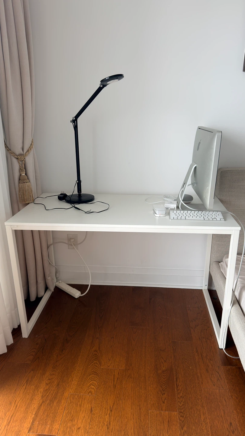 White IKEA Desk