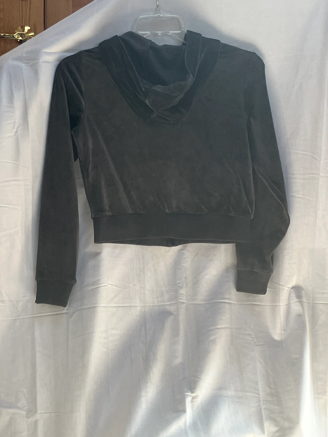 Velour Zip-Up Hoodie - photo 2