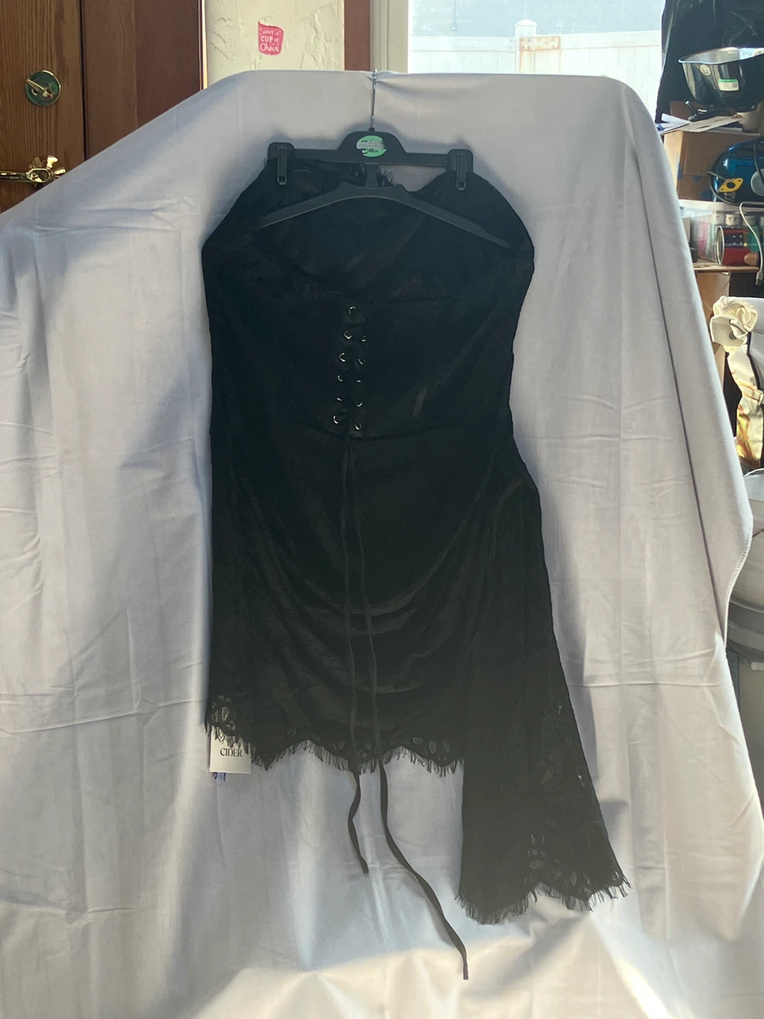 Black Lace Corset Style Top - photo 2