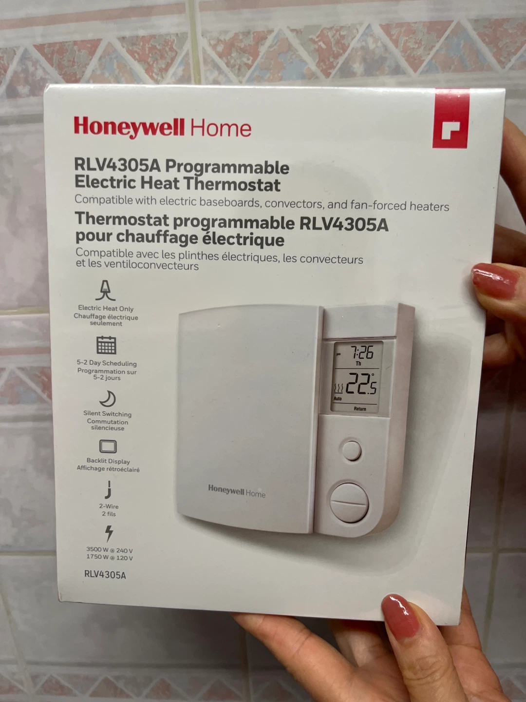 Honeywell Home RLV4305A Programmable Electric Heat Thermostat