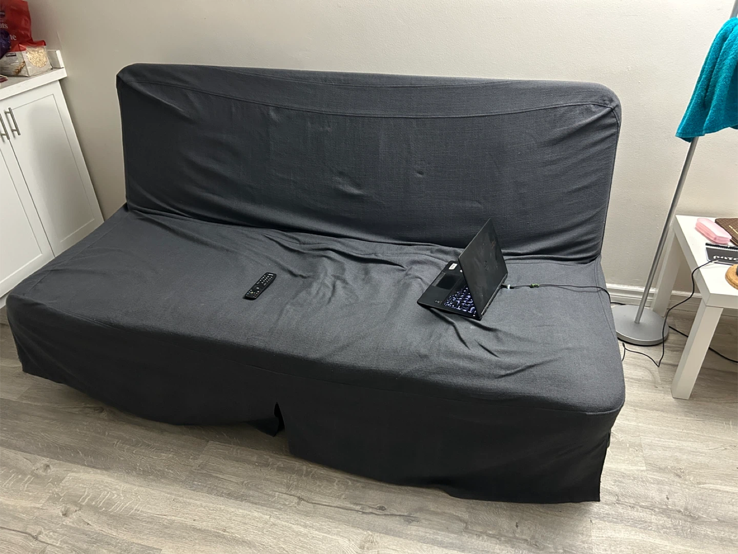 Dark Grey IKEA Sofa Bed with foam mattress - photo 3