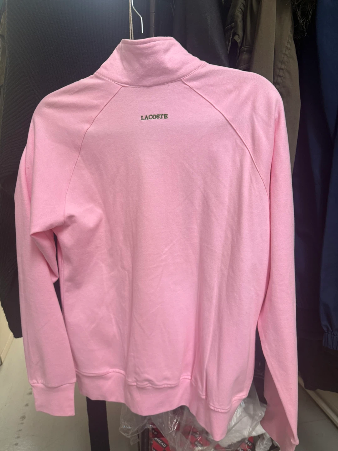 Lacoste Pink Full Zip Track Jacket - photo 2