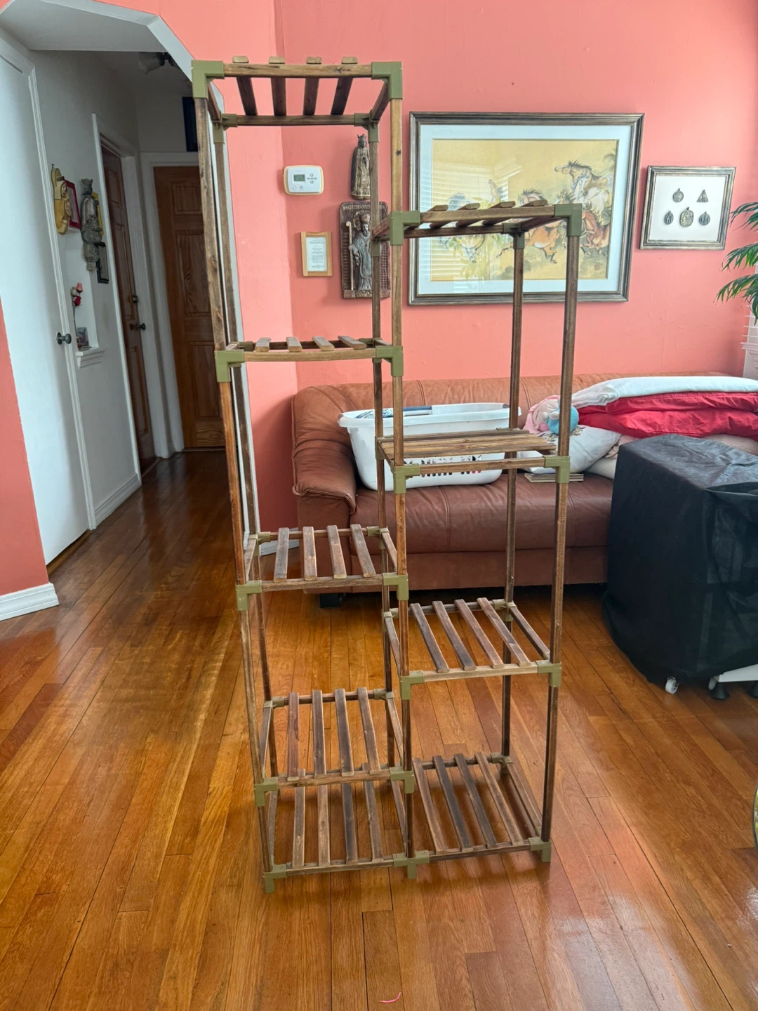 Wooden Tiered Plant Stand - photo 2