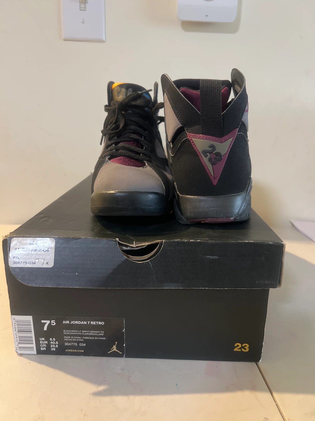 Air Jordan 7 Retro 'Bordeaux' Shoes