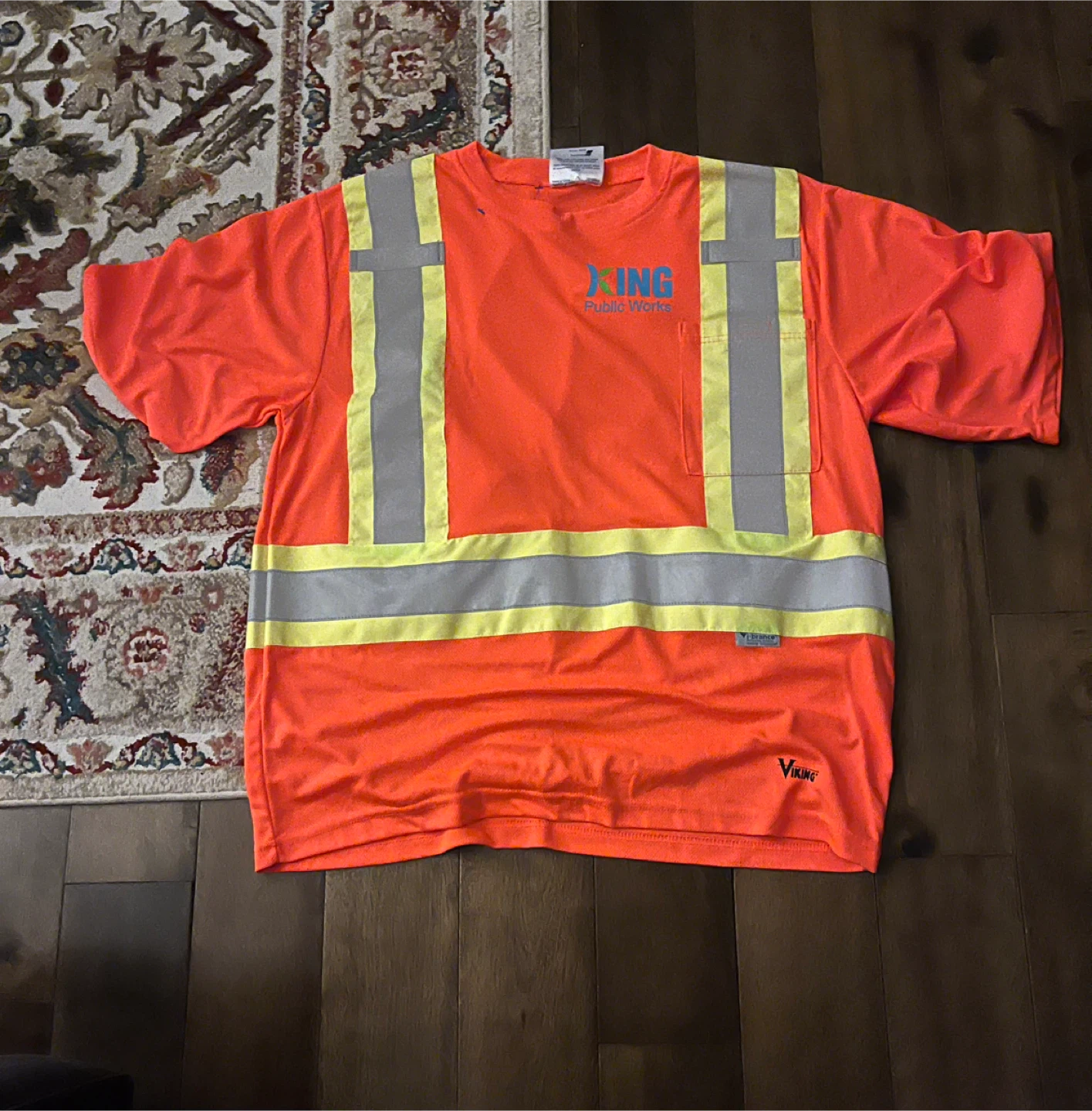 Viking Safety T-Shirt - Orange large and XL size
