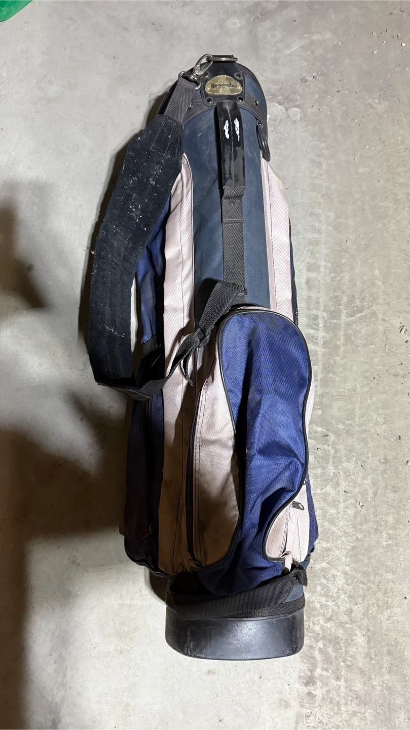 Vintage Mizuno Leather Golf Bag + Clubs Set - photo 5