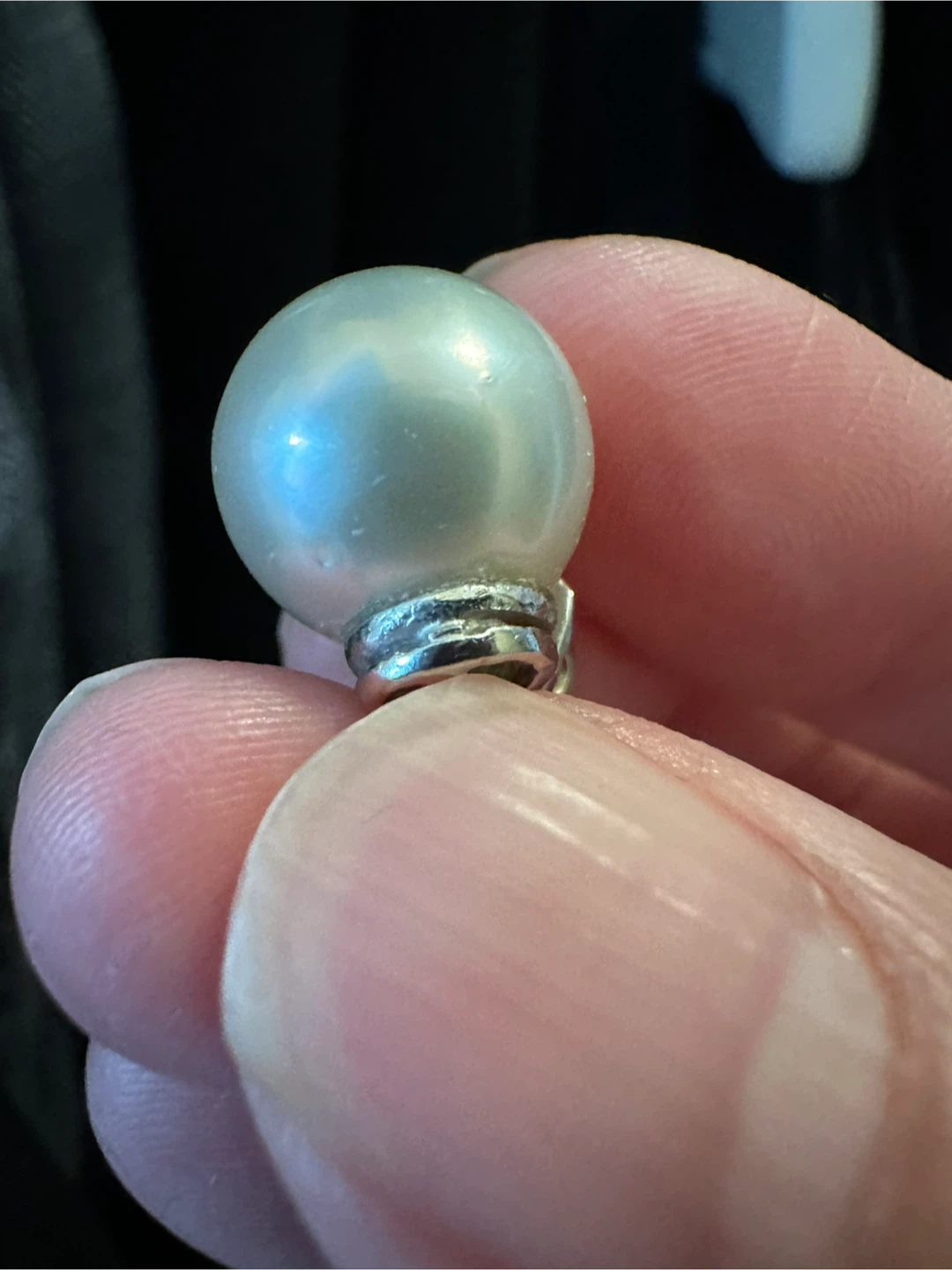 Authentic South Sea Pearl Pendant with diamond &  14k gold - photo 4