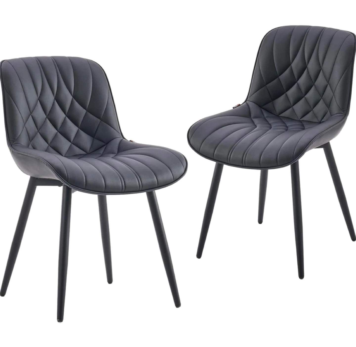 Faux Leather Dining Chairs (Set of 2)