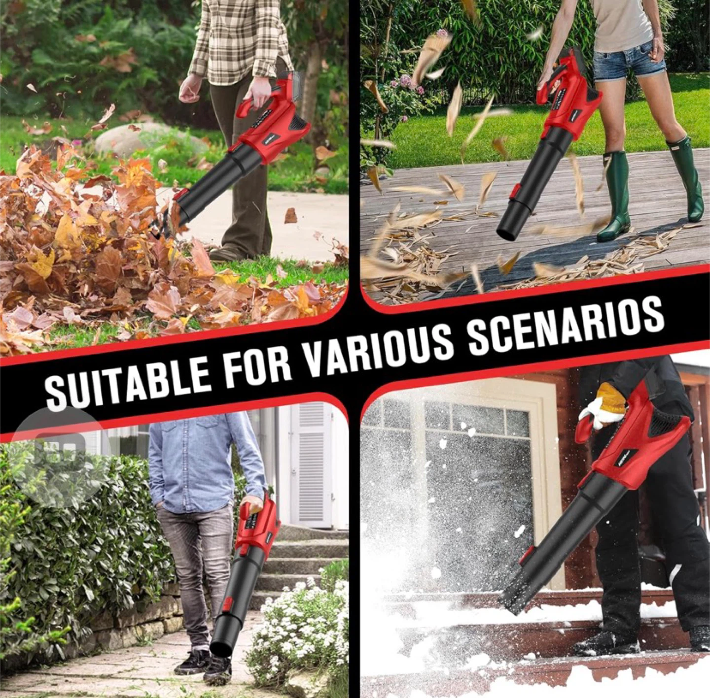 Cordless Electric Leaf Blower - 5 Speed Modes - photo 2