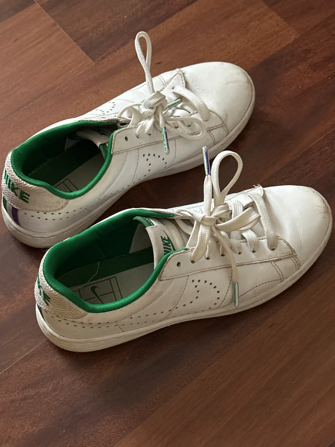 Nike White Leather Tennis Shoes - photo 3