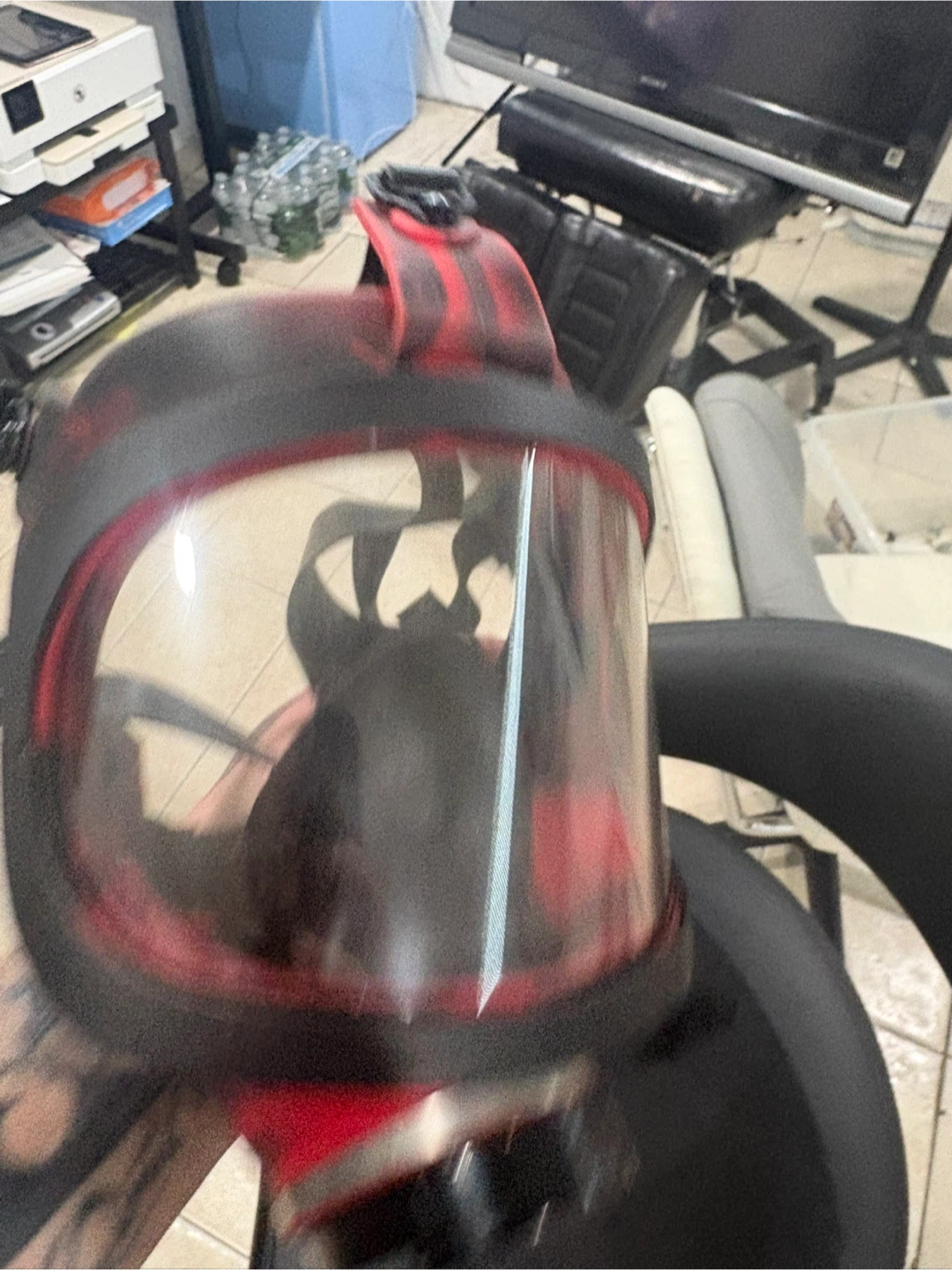 Full Face Mask Red Black - photo 3