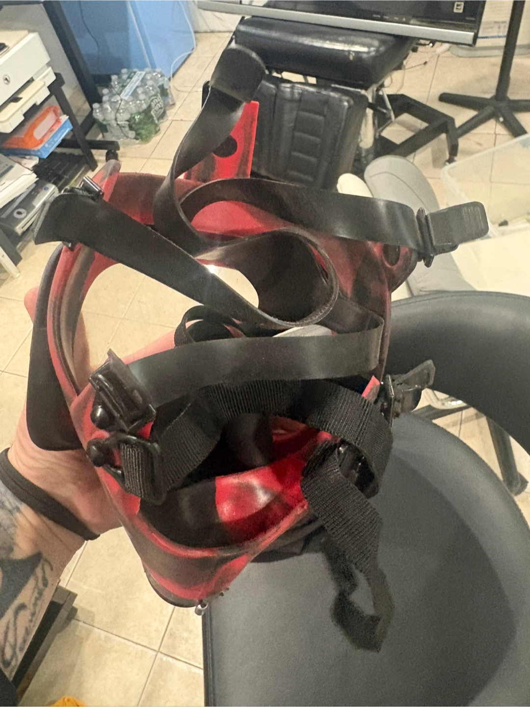 Full Face Mask Red Black - photo 5