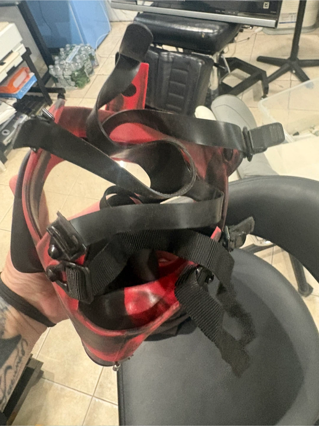 Full Face Mask Red Black - photo 4