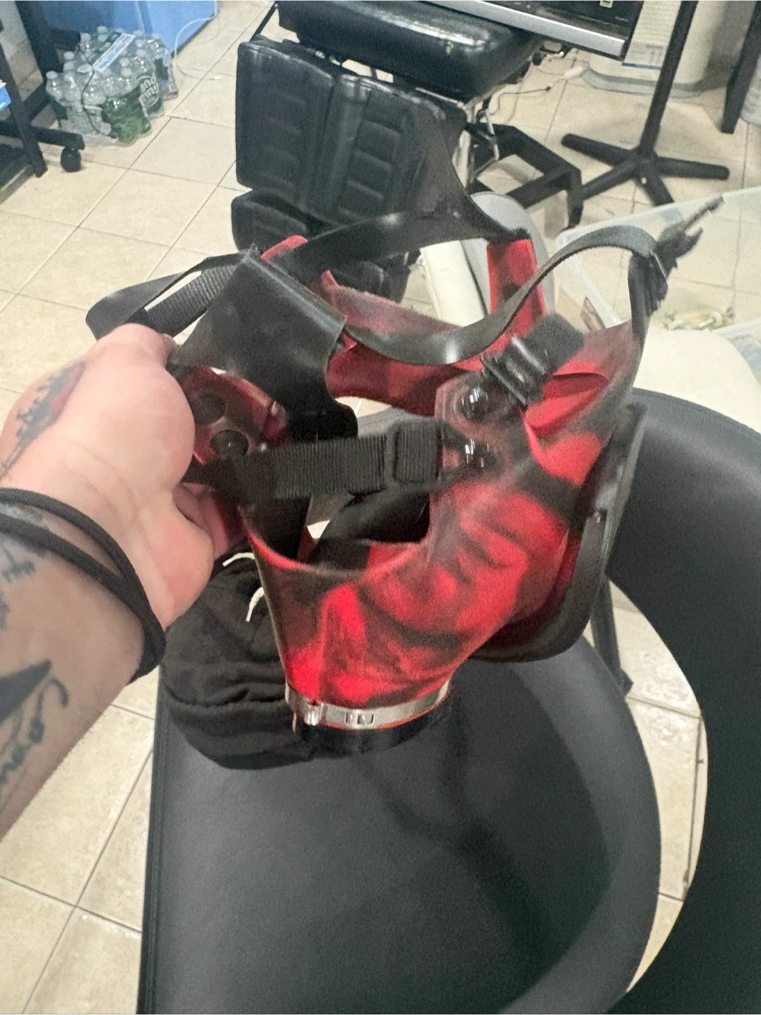 Full Face Mask Red Black - photo 2