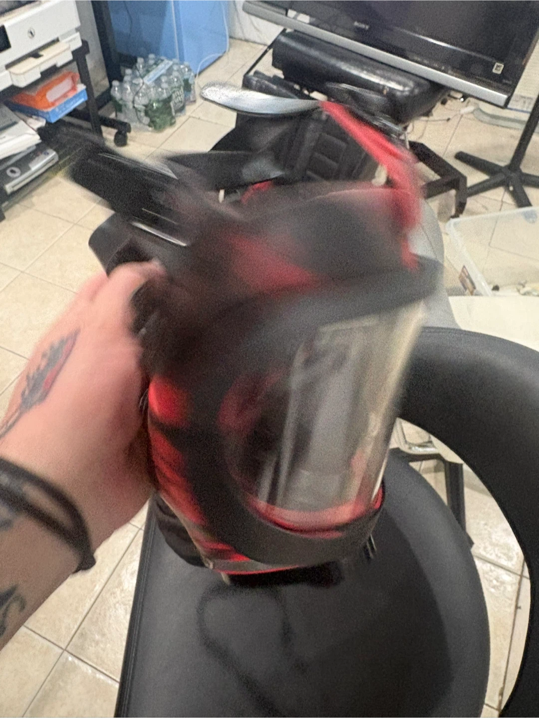 Full Face Mask Red Black