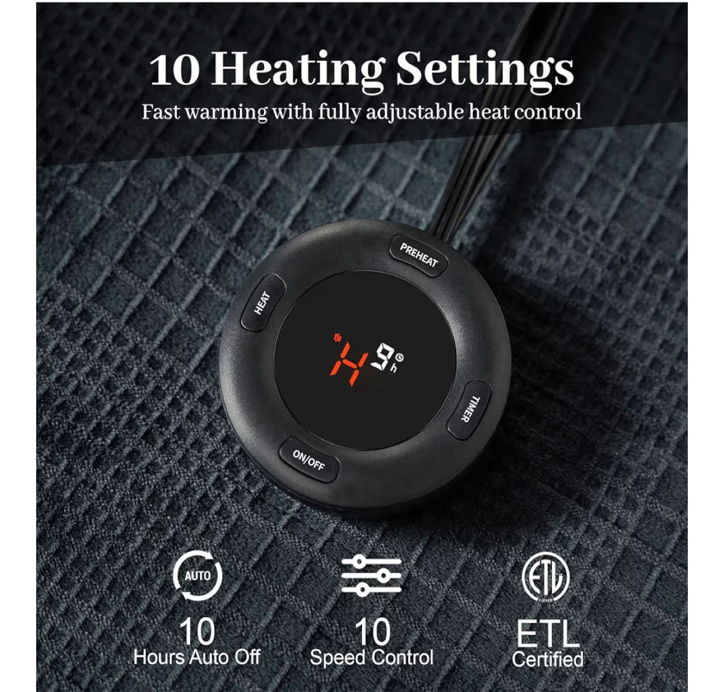 Texciting Heated Blanket with 10 Settings - photo 5