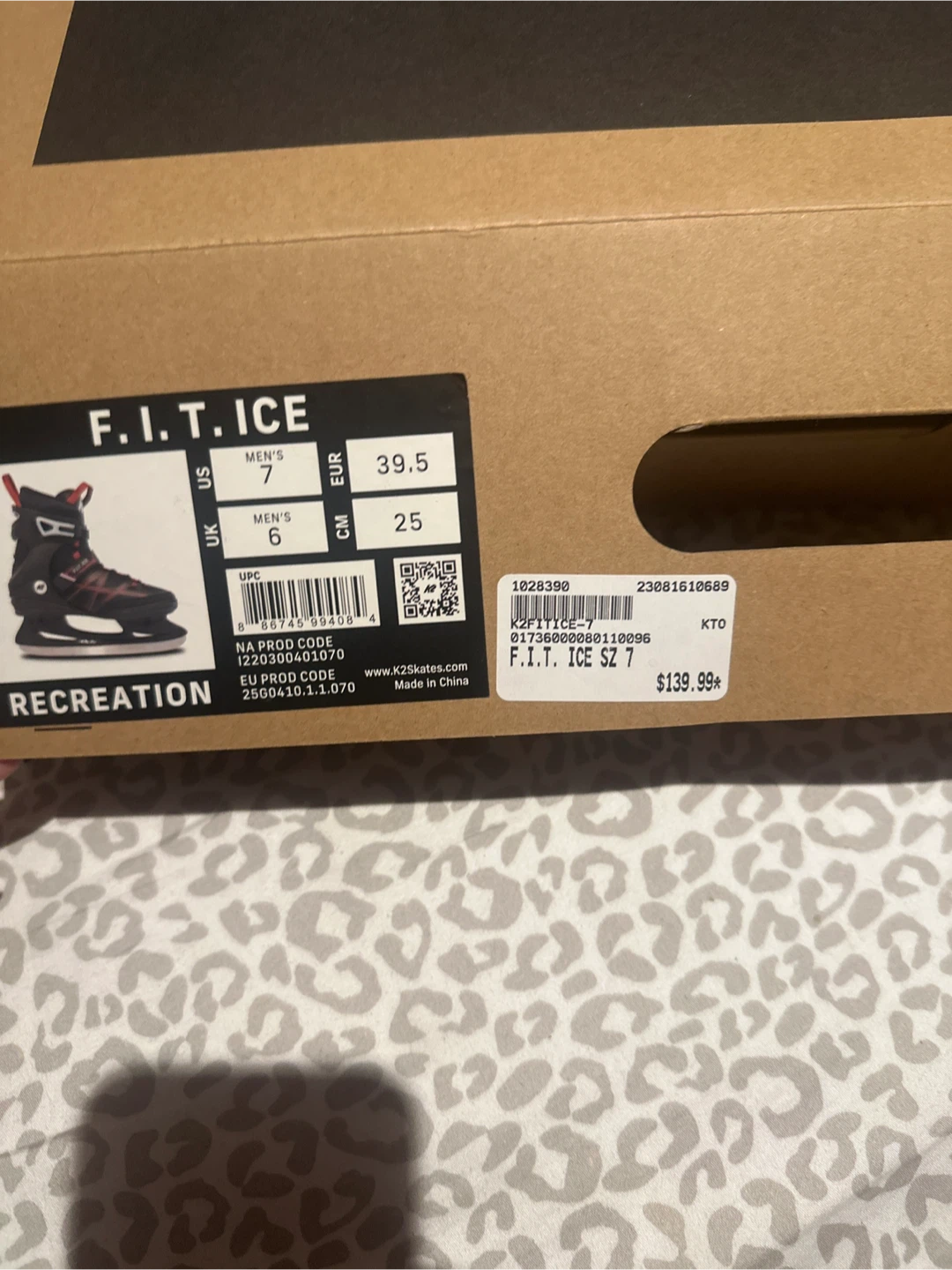 K2 F.I.T. ICE Recreational Ice Skates - Men's Size 6 (US) - photo 2