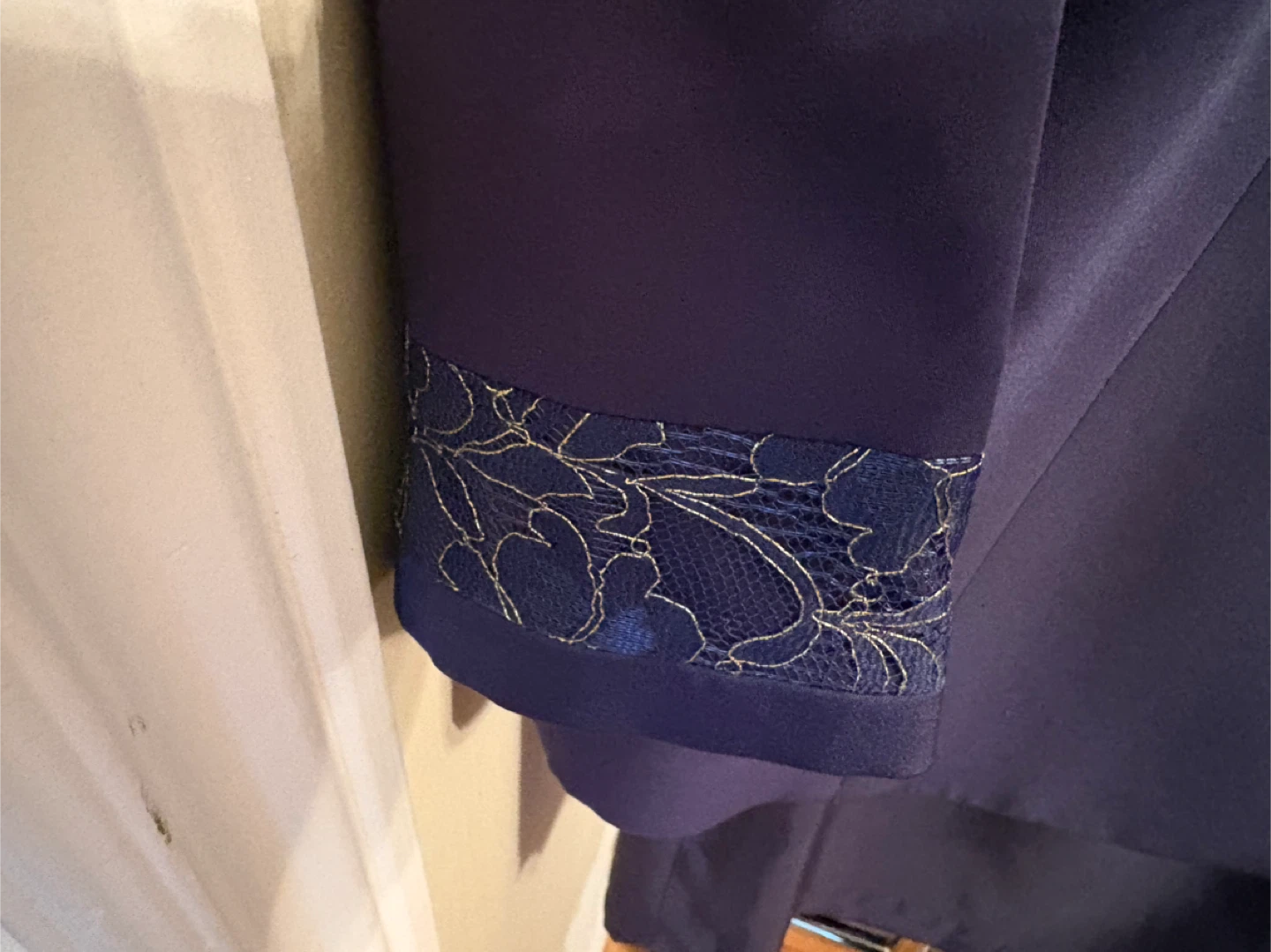 Fashion Bug Women's Navy Blue Skirt Suit Size 16 - photo 5