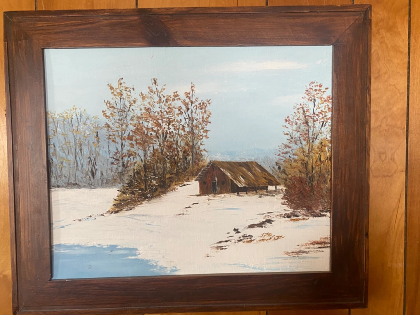 Vesta Popkie "Trapper's Camp Near Mattawa, Ontario" Oil Painting