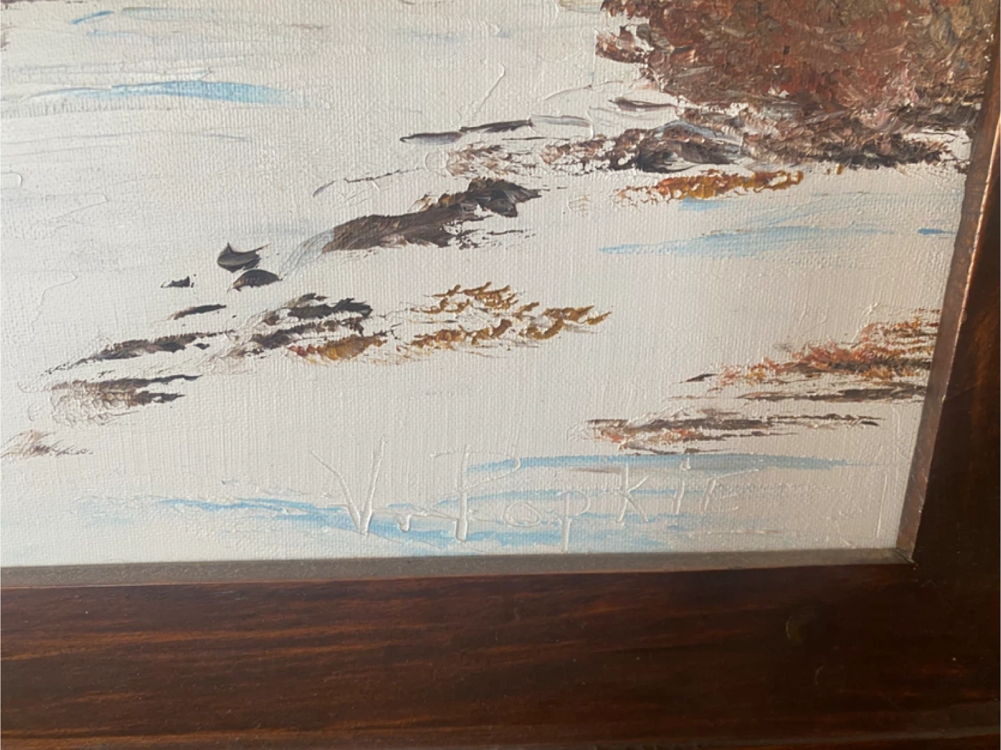 Vesta Popkie "Trapper's Camp Near Mattawa, Ontario" Oil Painting - photo 2
