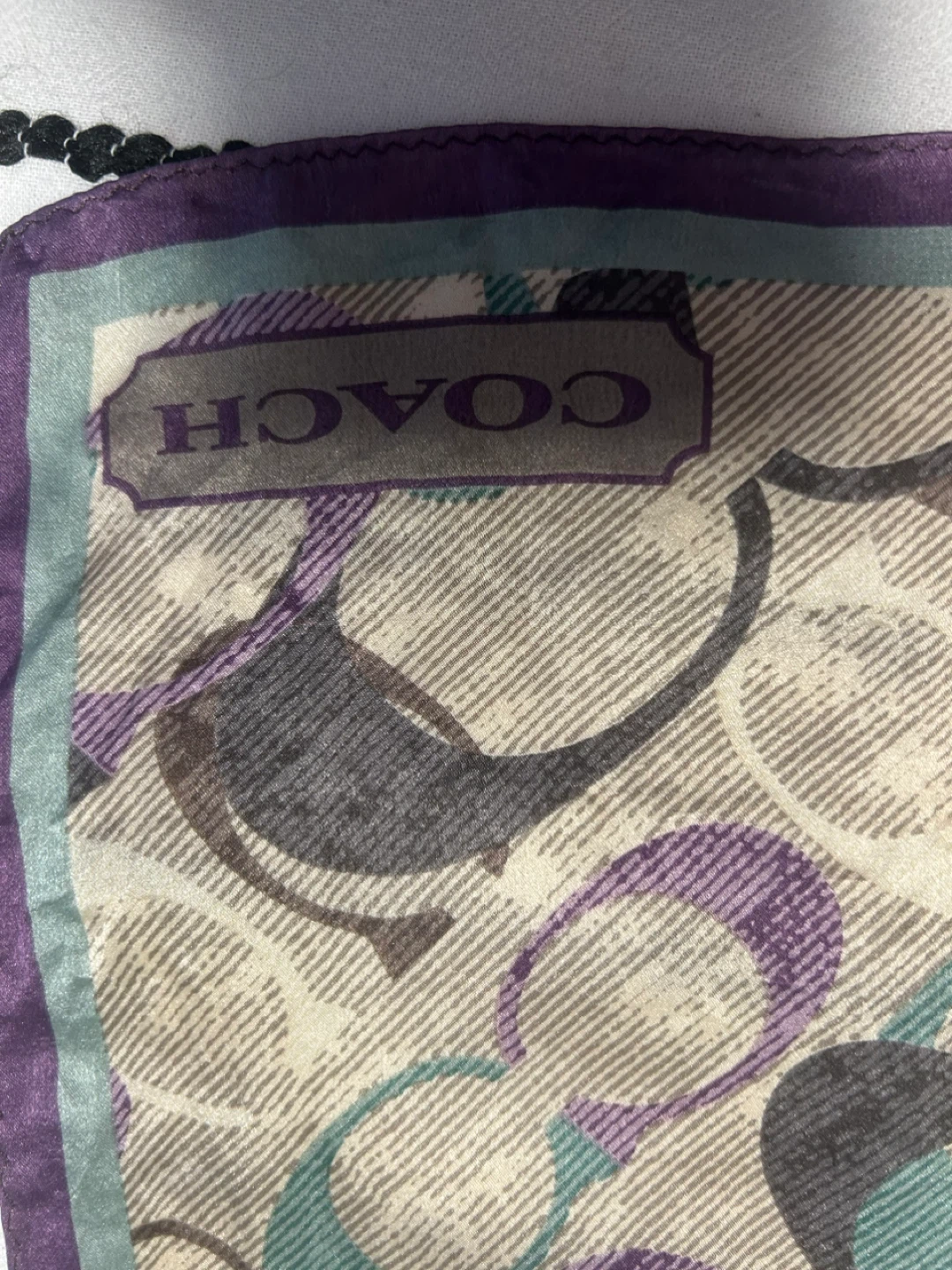 Coach Signature Print Silk Scarf - photo 2