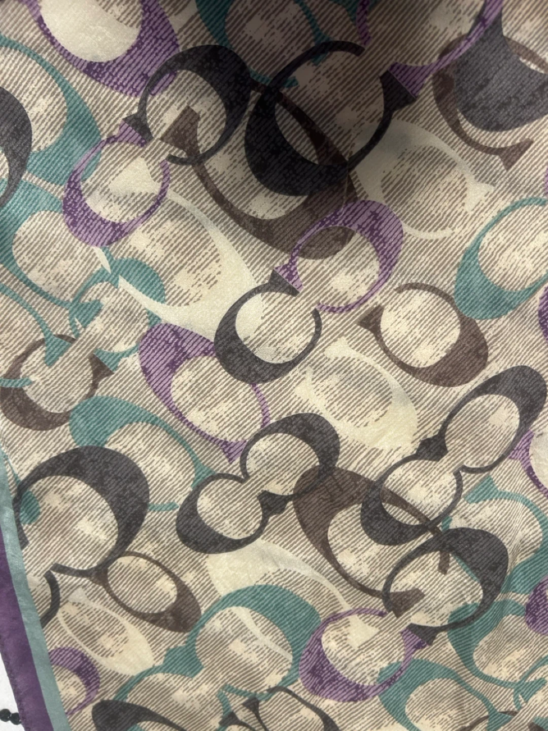 Coach Signature Print Silk Scarf - photo 4