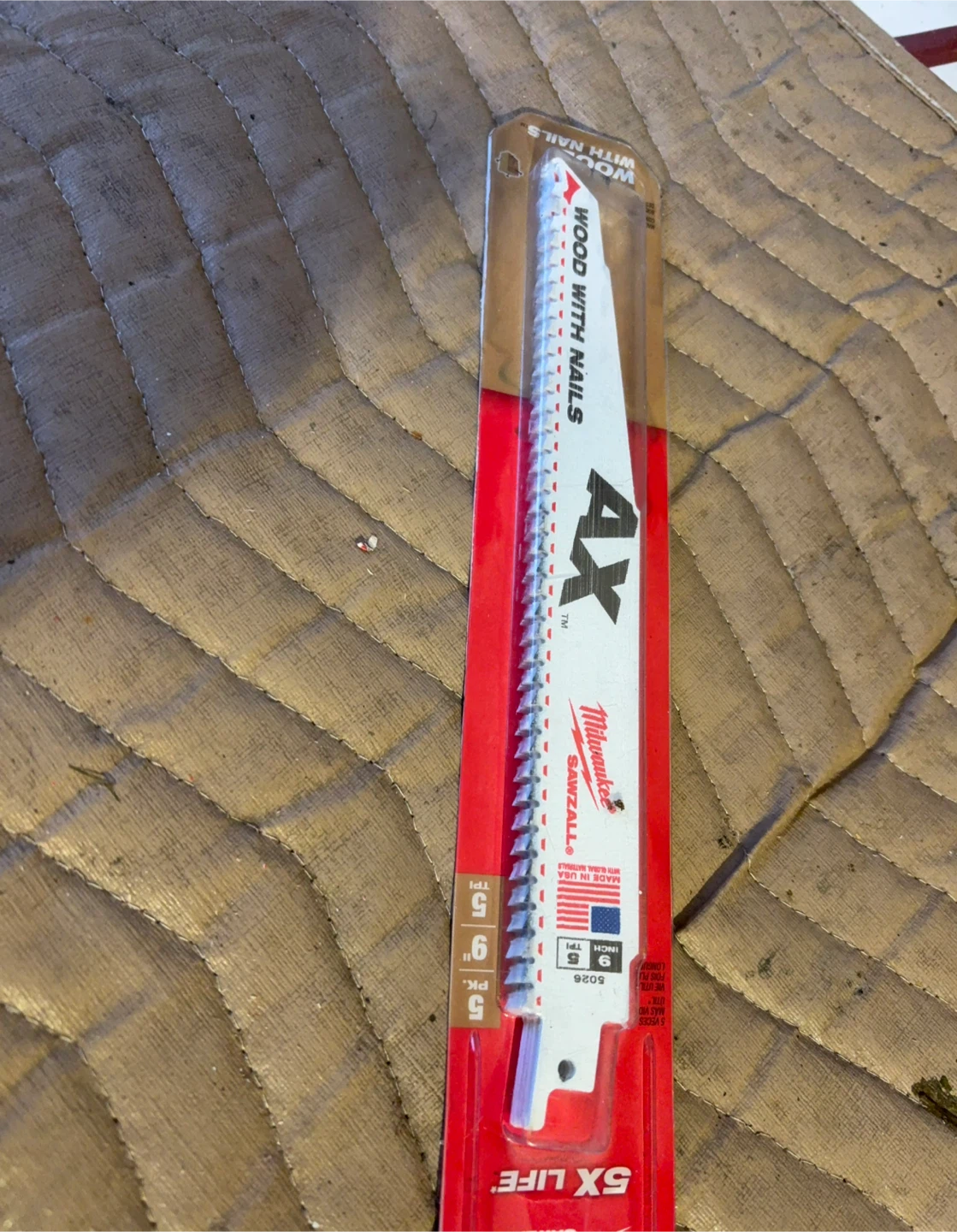 Milwaukee Sawzall Reciprocating Saw Blade - Wood with Nails