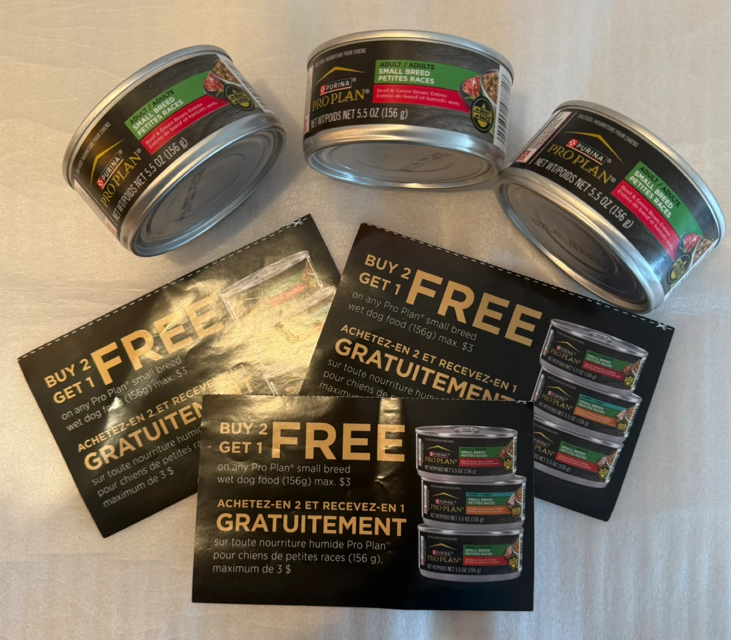 3 FREE CANS - Purina Pro Plan Wet Dog Food & Coupons