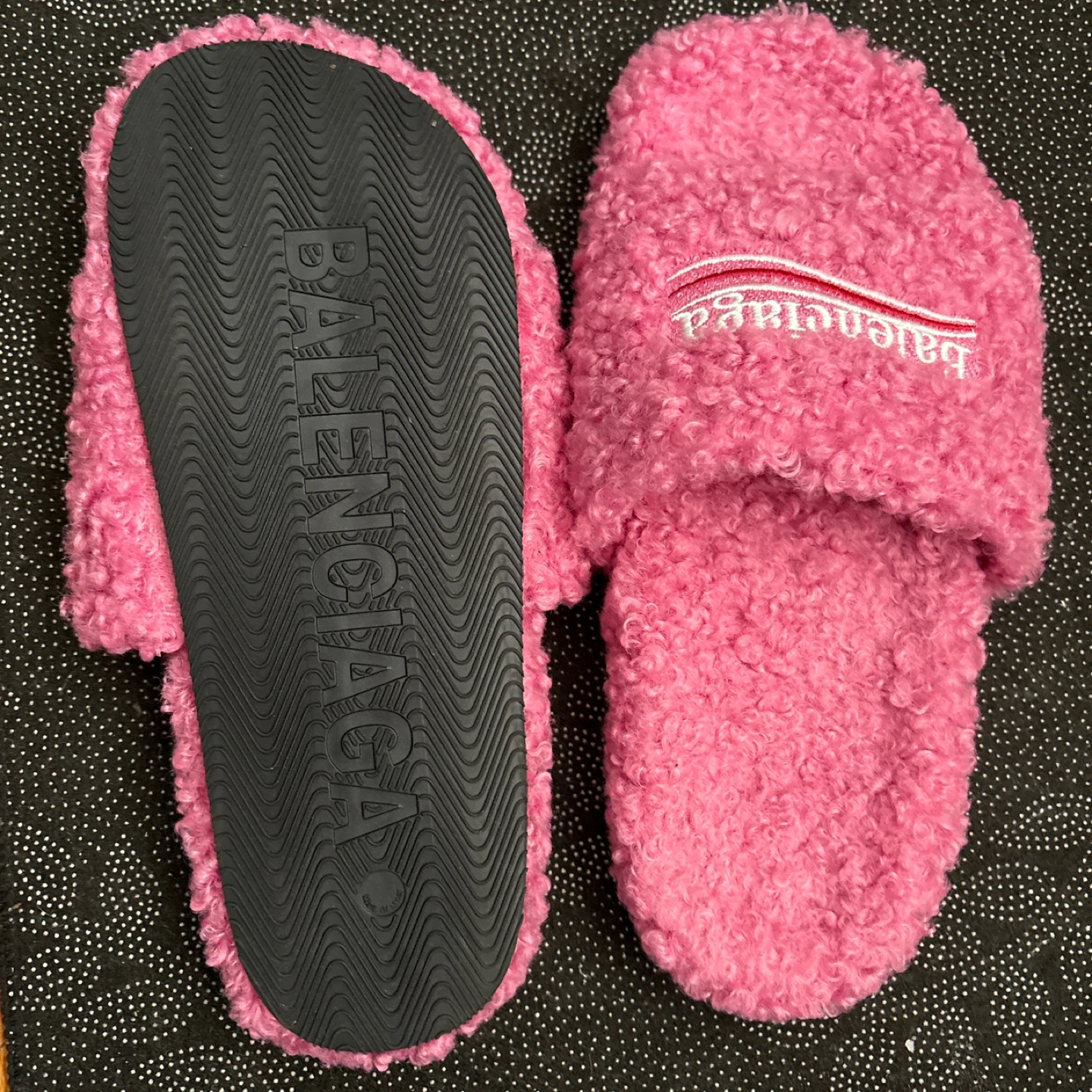 Balenciaga Pink Terrycloth Slides - Size 44 - photo 3