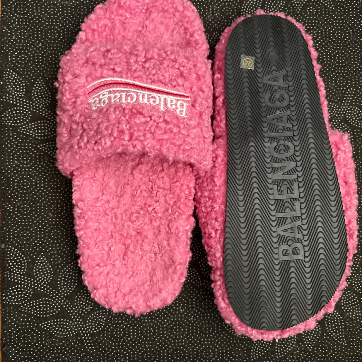 Balenciaga Pink Terrycloth Slides - Size 44 - photo 2