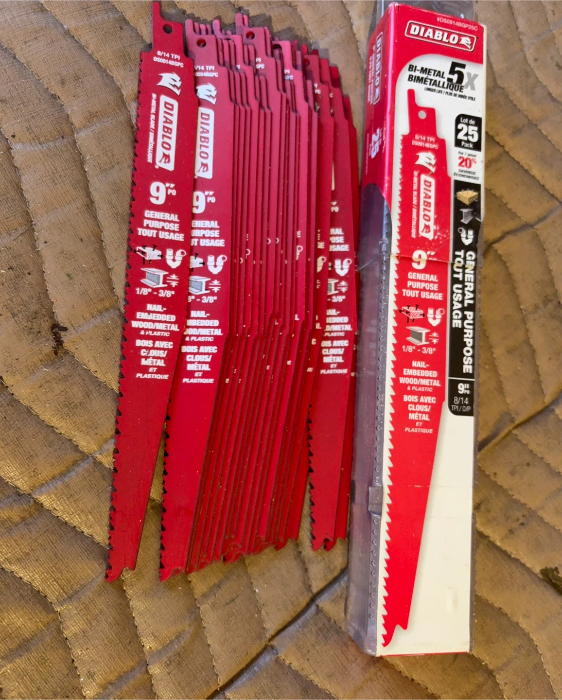Diablo 9" Bi-Metal Reciprocating Saw Blades - 25 Pack - photo 3