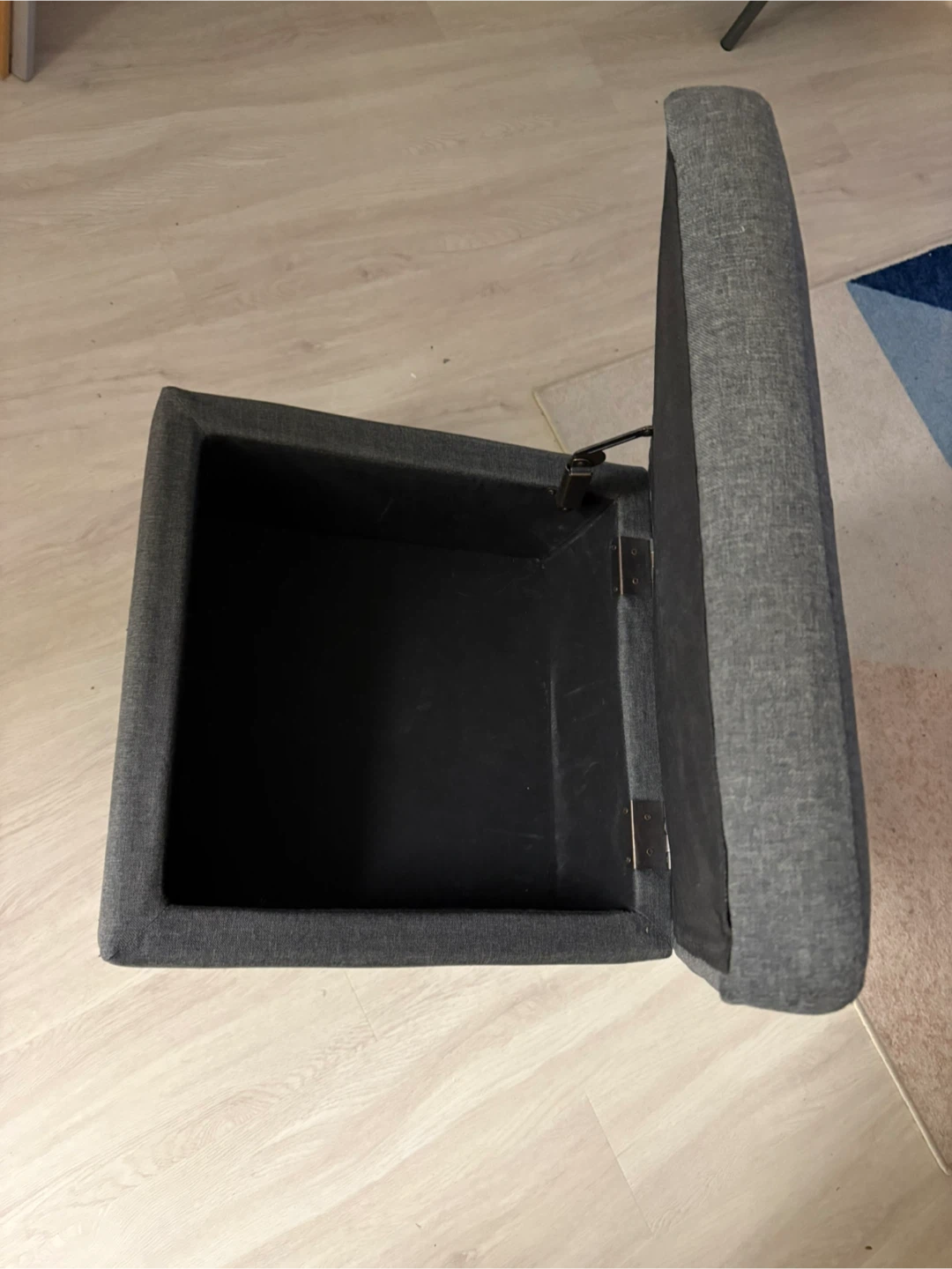 Grey Storage Ottoman - photo 2