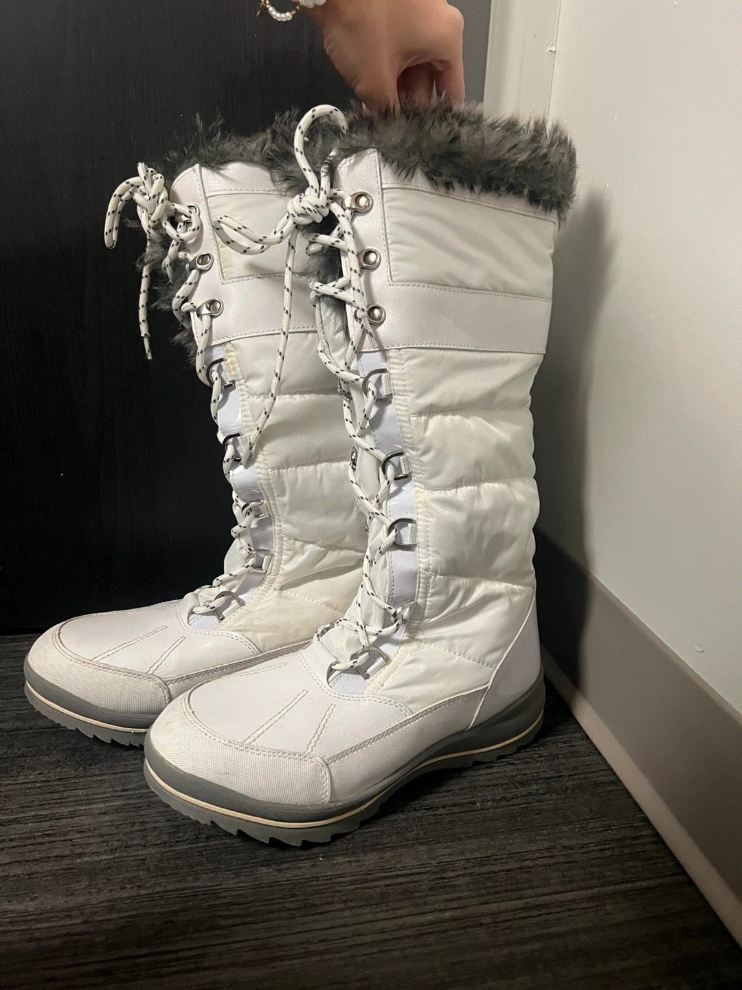 ALDO Waterproof White Winter Boots - Women's