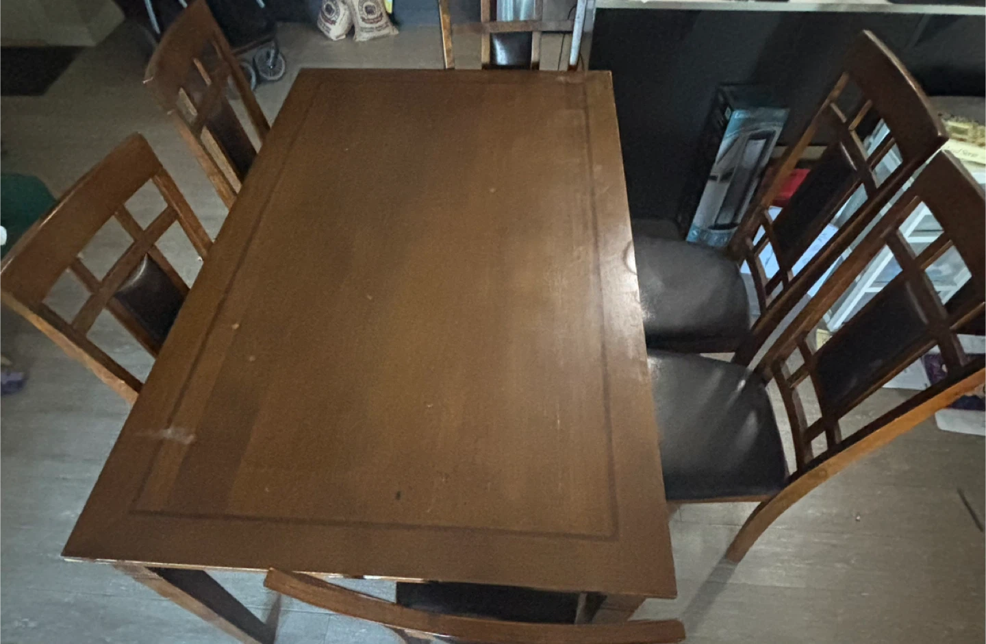Wooden Dining Table with 6 Chairs - photo 2