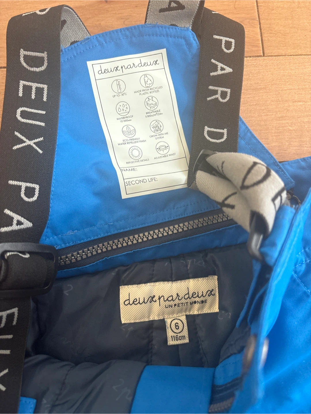Deux par Blue Ski Snow Bib Overalls Size 6 116cm - photo 2