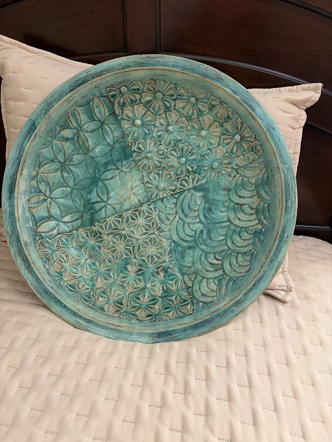 Turquoise Ceramic Decorative Tray - photo 2