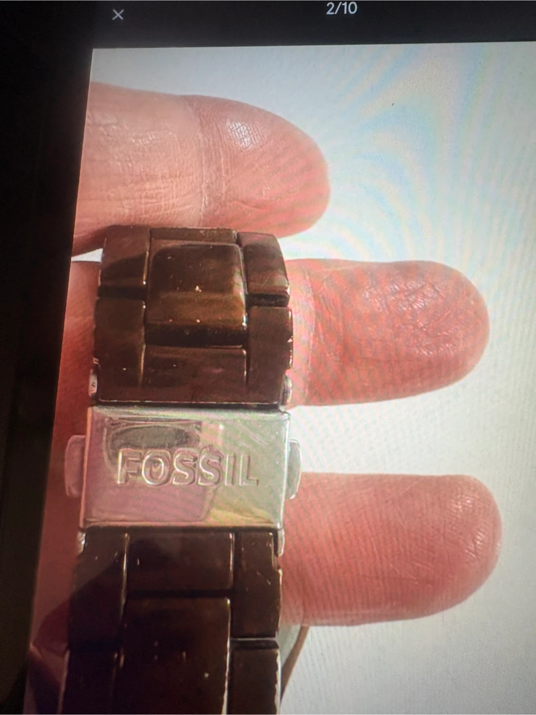 Montre Fossil femme brun avec cristaux - photo 2