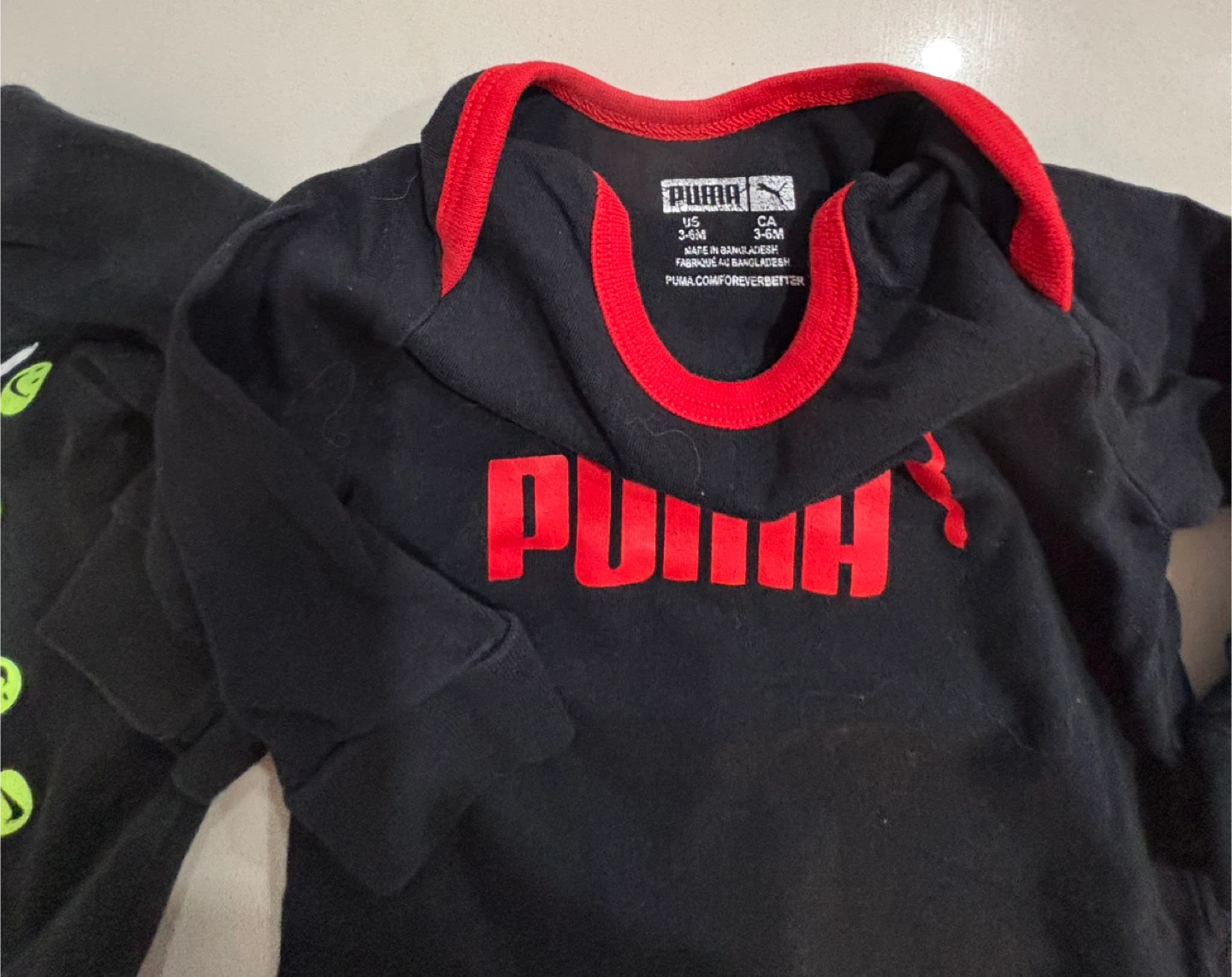 $5 for Both. Nike & Puma Baby Sleepers - Size 3-6M - photo 3