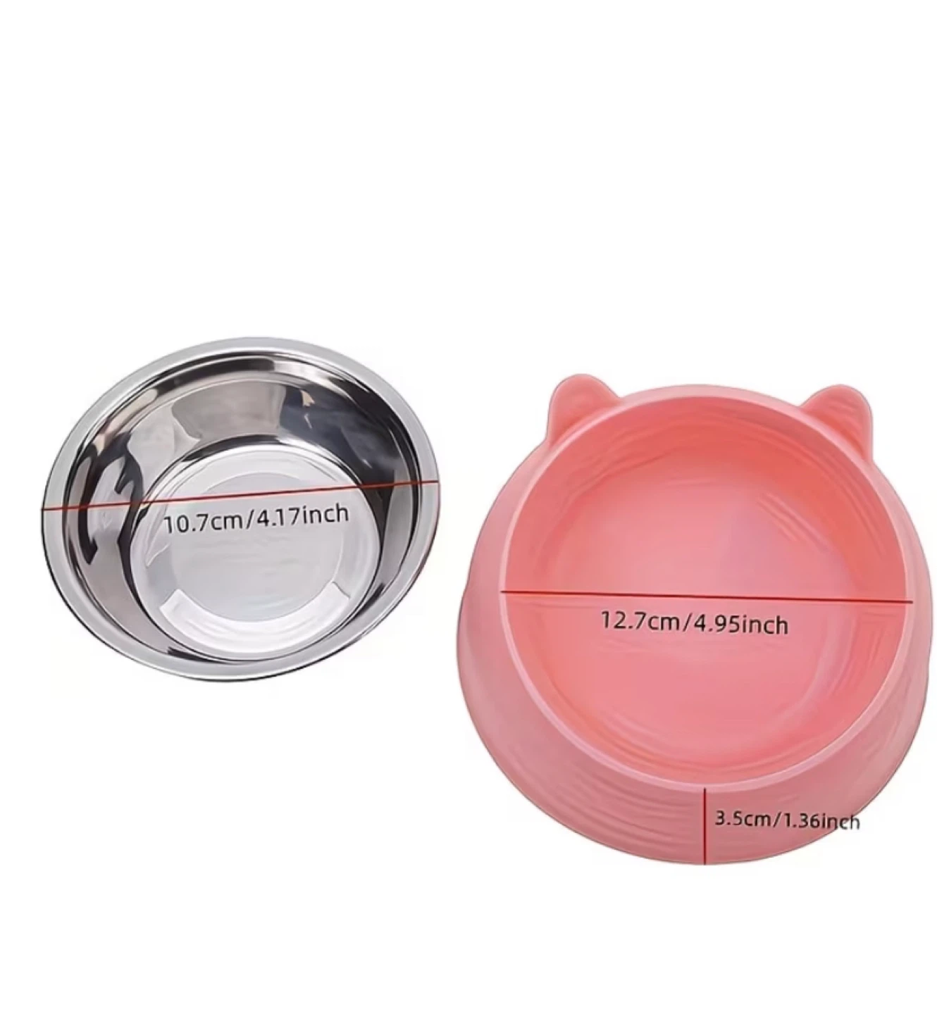 Pet Food Bowl - Stainless Steel, 15° Tilt - photo 3