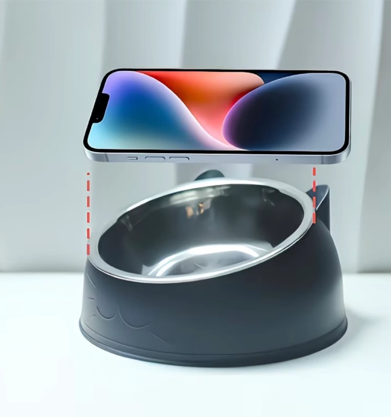 Pet Food Bowl - Stainless Steel, 15° Tilt - photo 4