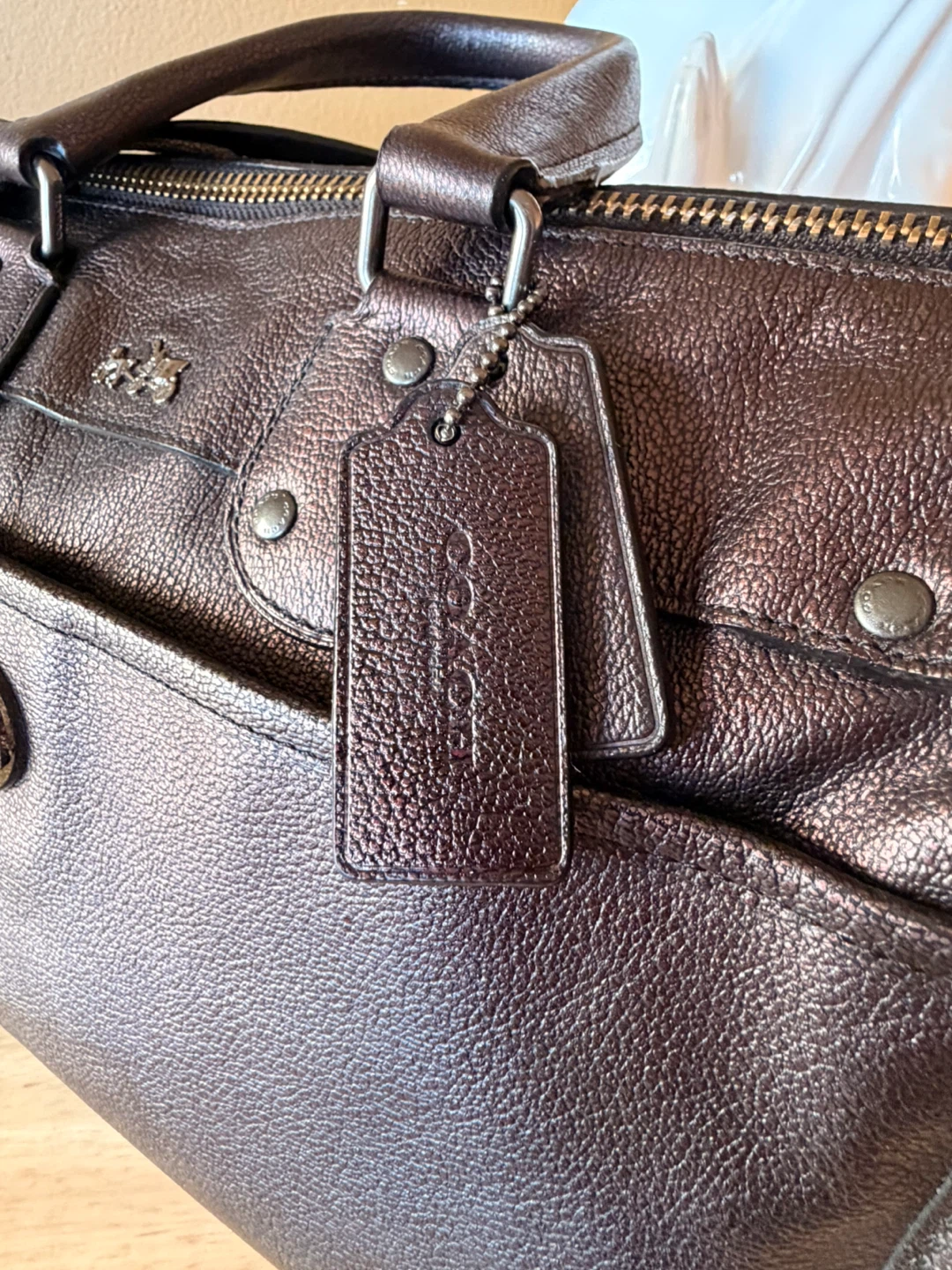 Coach Leather Satchel Bag - photo 2