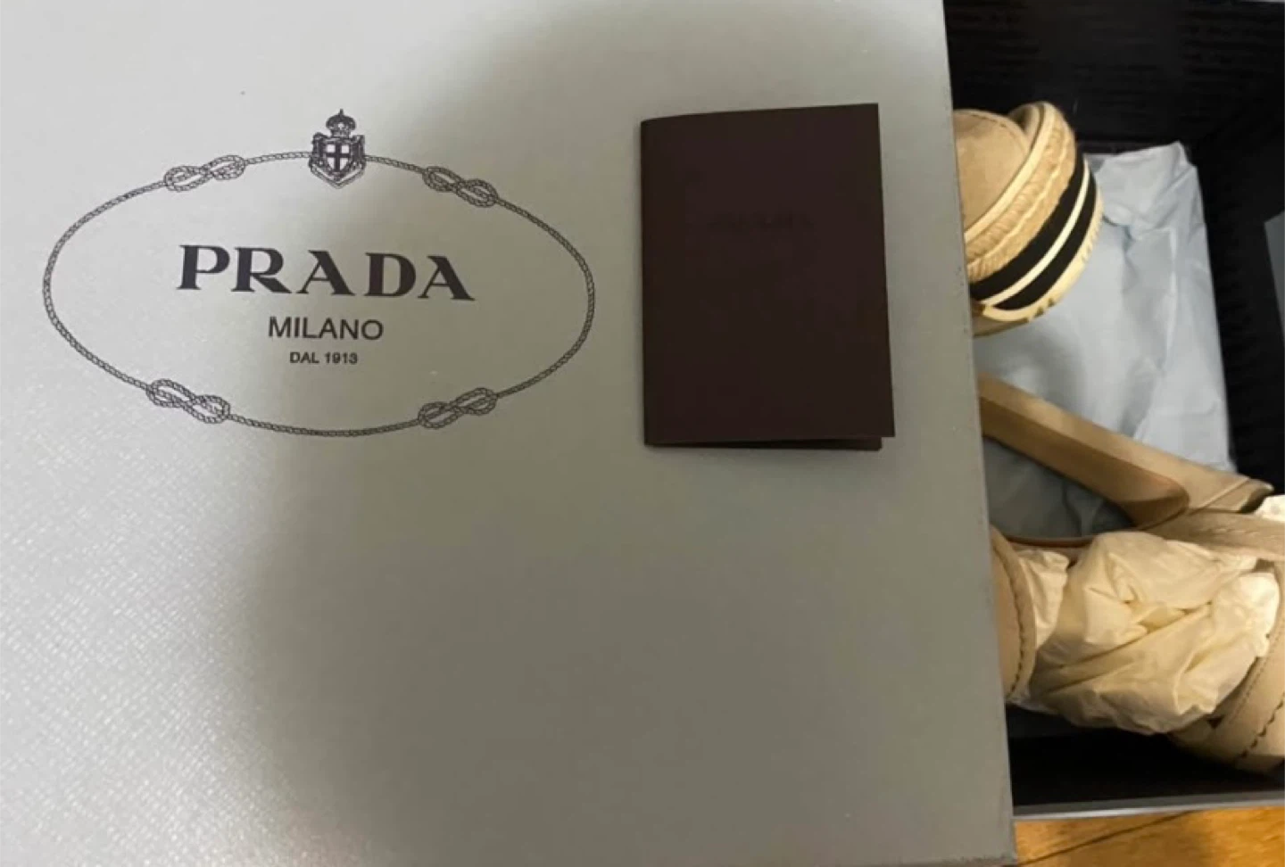 Prada Suede Platform Espadrille Wedge Sandals - photo 2