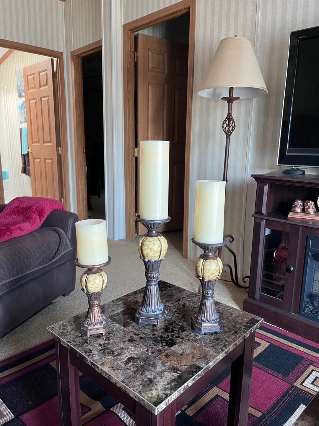 Set of 3 Decorative Candle Holders